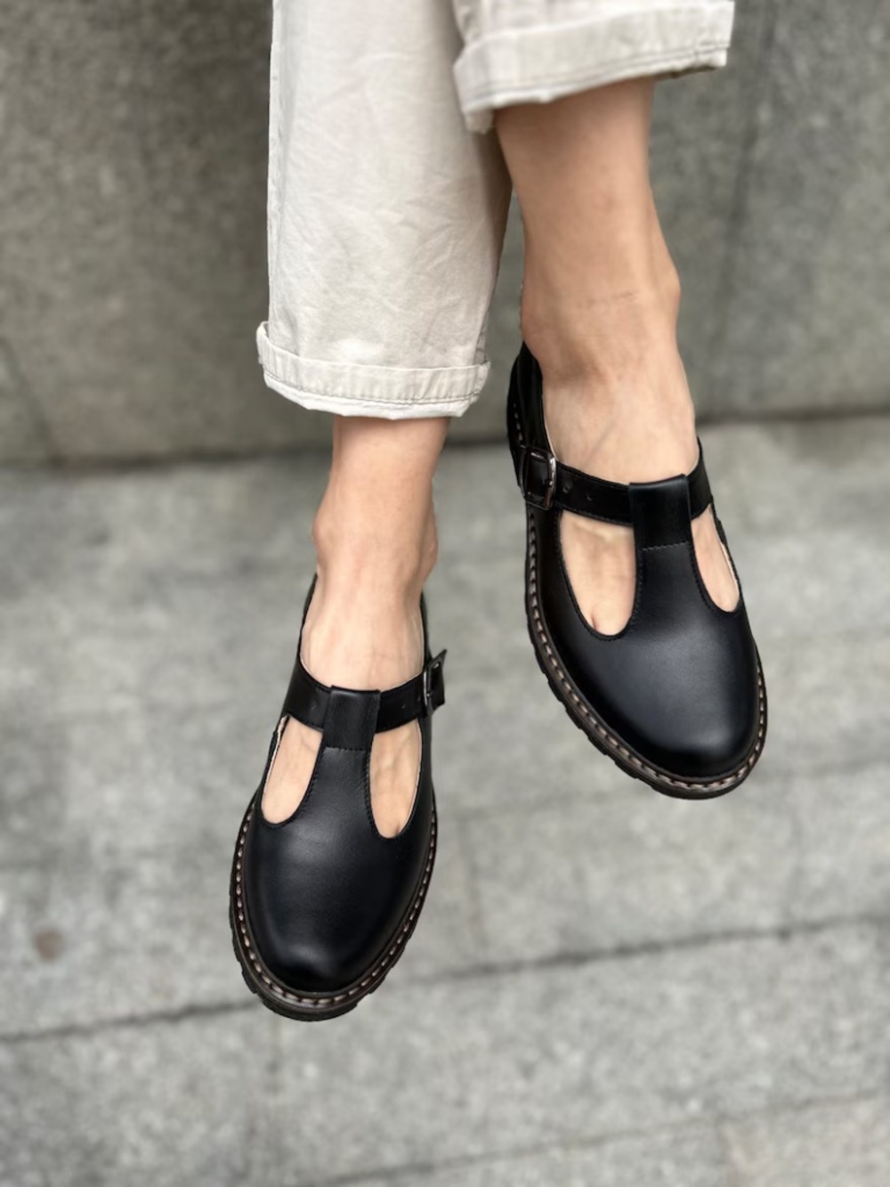 NEVER WORN: Handcrafted Mary Janes BROWN sz 9